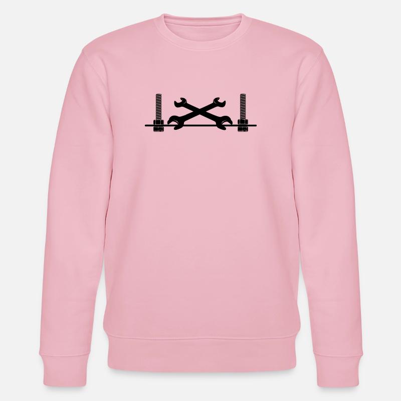 Mechaniker-Logo - Stanley/Stella Unisex Bio-Sweatshirt CHANGER  - Hellrosa