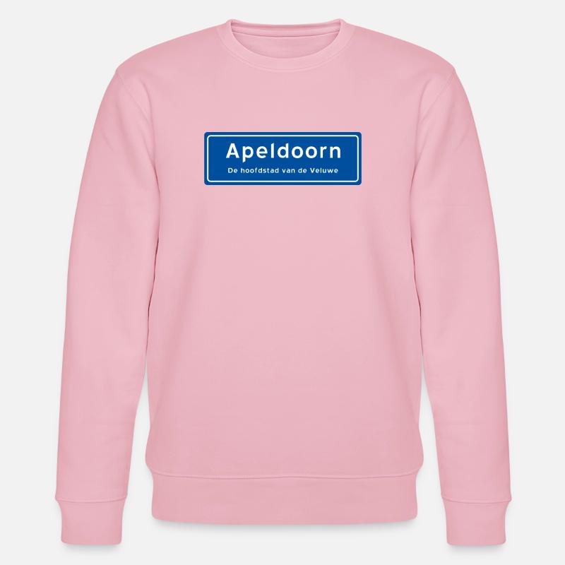 Panneau de toponyme d’Apeldoorn - Sweat bio CHANGER Stanley/Stella Unisexe - rose pâle