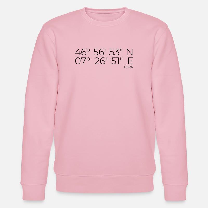 Koordinaten Bern - Stanley/Stella Unisex Bio-Sweatshirt CHANGER  - Hellrosa