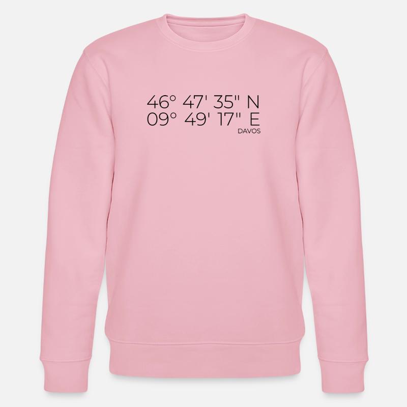 Coordinates Davos Graubünden - Stanley/Stella CHANGER Unisex Organic Sweatshirt - cotton pink