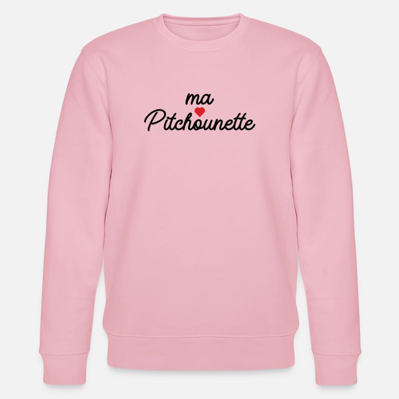 Ma Pitchounette Cœur Doux Script - Sweat bio CHANGER Stanley/Stella Unisexe - rose pâle