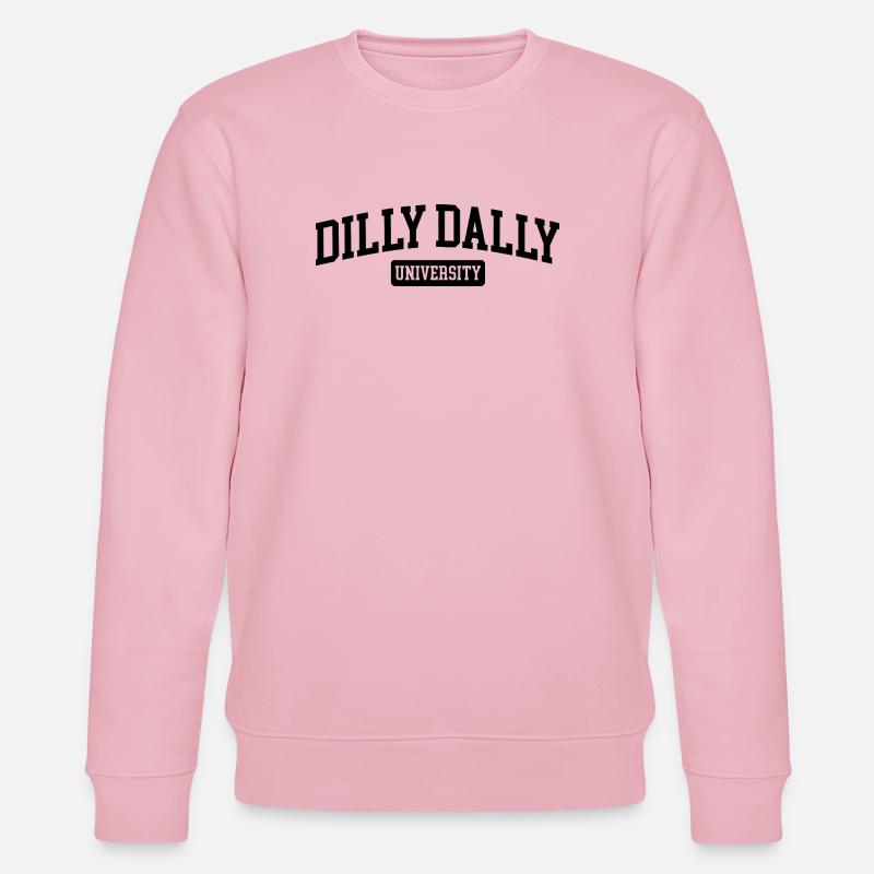 Dilly Dally University Procrastinate Dreschen - Stanley/Stella Unisex Bio-Sweatshirt CHANGER  - Hellrosa
