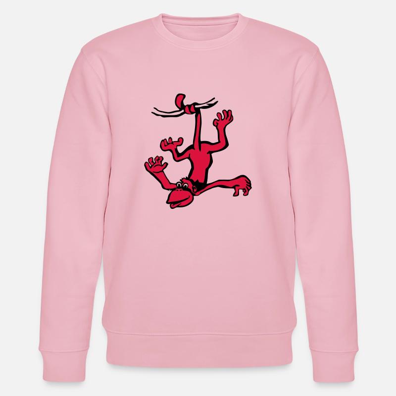 Affe - Stanley/Stella Unisex Bio-Sweatshirt CHANGER  - Hellrosa