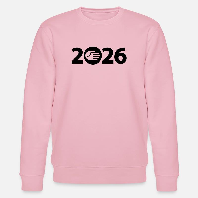 Hallo, Freundschaft 2026 - Stanley/Stella Unisex Bio-Sweatshirt CHANGER  - Hellrosa