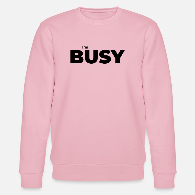 Beschäftigt mit beschäftigt sein - Stanley/Stella Unisex Bio-Sweatshirt CHANGER - Hellrosa