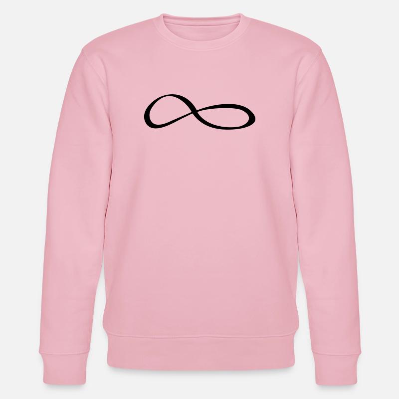 Symbole du signe d’infini - Sweat bio CHANGER Stanley/Stella Unisexe - rose pâle