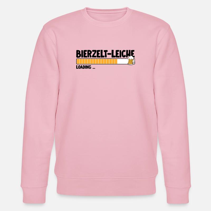 Bierbar Bierzeltleiche Bierfest Trinker - Stanley/Stella Unisex Bio-Sweatshirt CHANGER  - Hellrosa