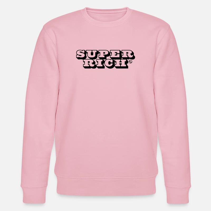 Superrich – Träume groß, lebe größer - Stanley/Stella Unisex Bio-Sweatshirt CHANGER  - Hellrosa