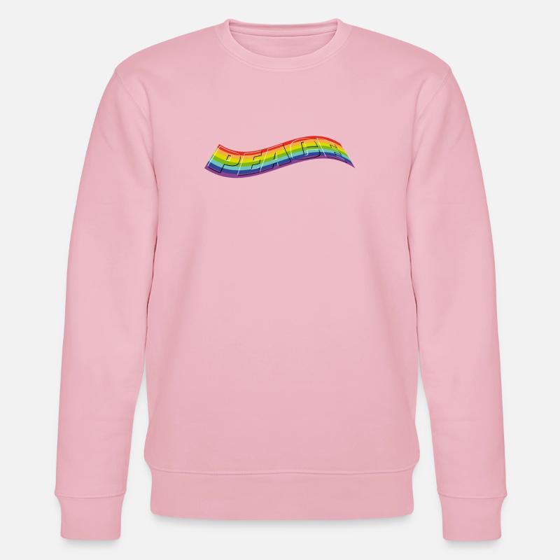 PEACE Claim in Rainbow - Stanley/Stella Unisex Bio-Sweatshirt CHANGER  - Hellrosa