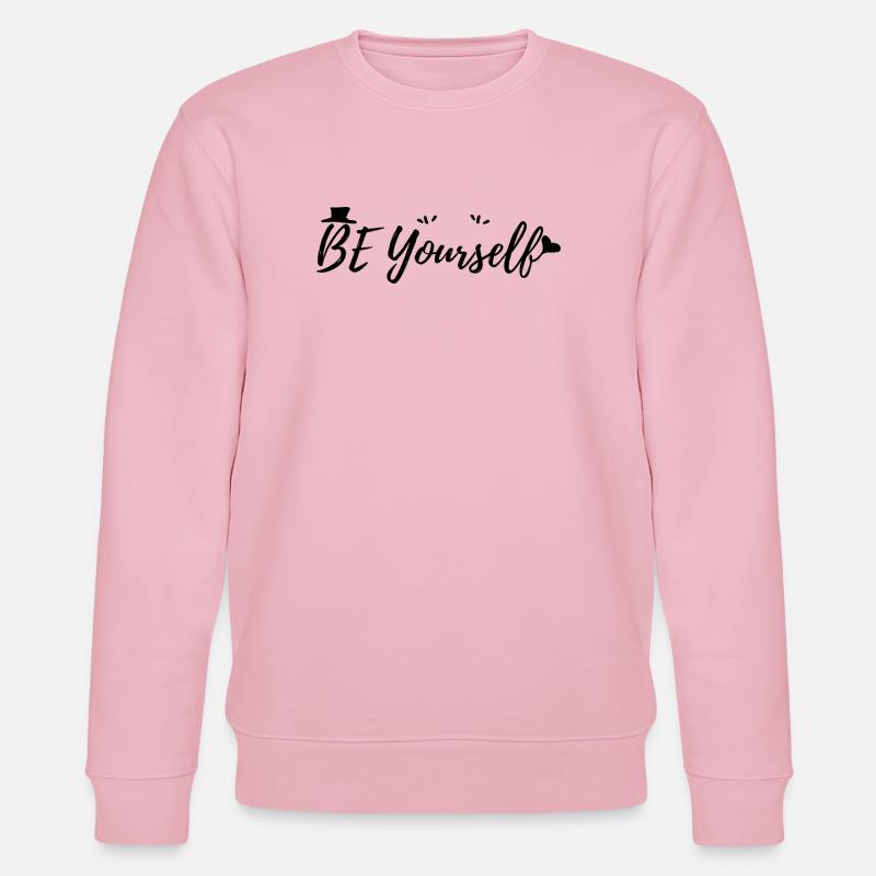 Sei du selbst - Stanley/Stella Unisex Bio-Sweatshirt CHANGER  - Hellrosa