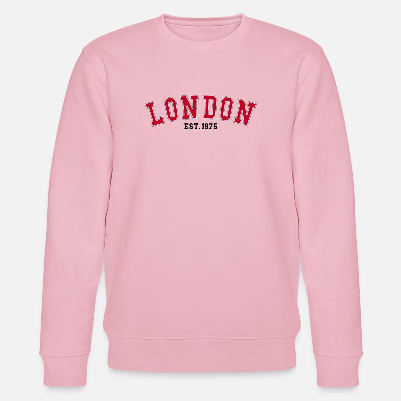 LONDON_EST_1975 - Stanley/Stella Unisex Bio-Sweatshirt CHANGER  - Hellrosa