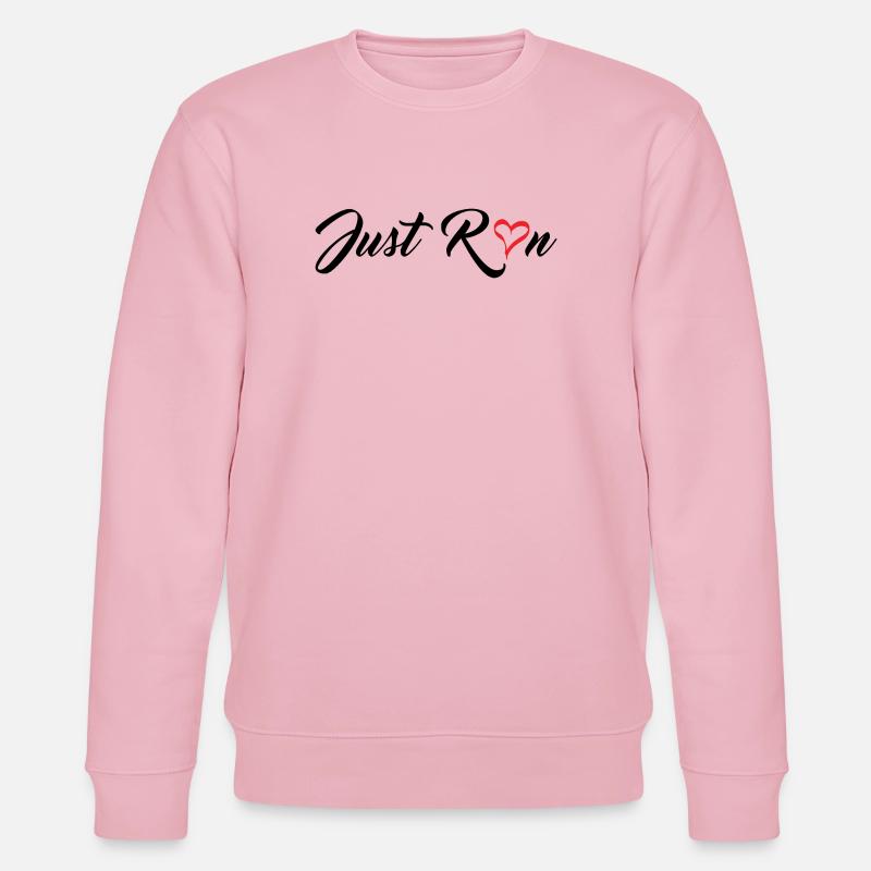 Lauf einfach - Stanley/Stella Unisex Bio-Sweatshirt CHANGER  - Hellrosa