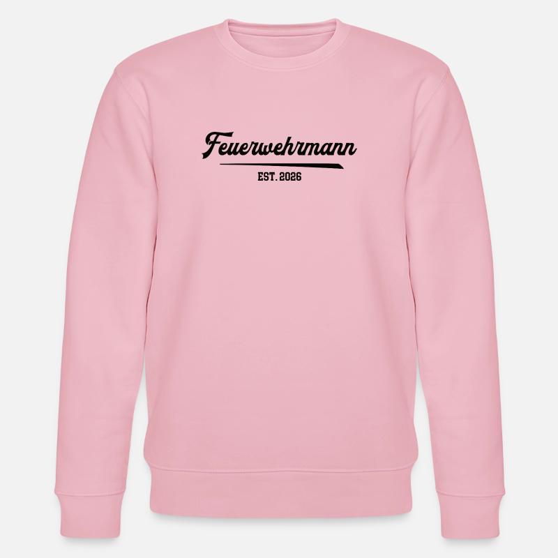 Firefighter 2026 Training Anniversary Fire Brigade - Stanley/Stella CHANGER Unisex Organic Sweatshirt - cotton pink