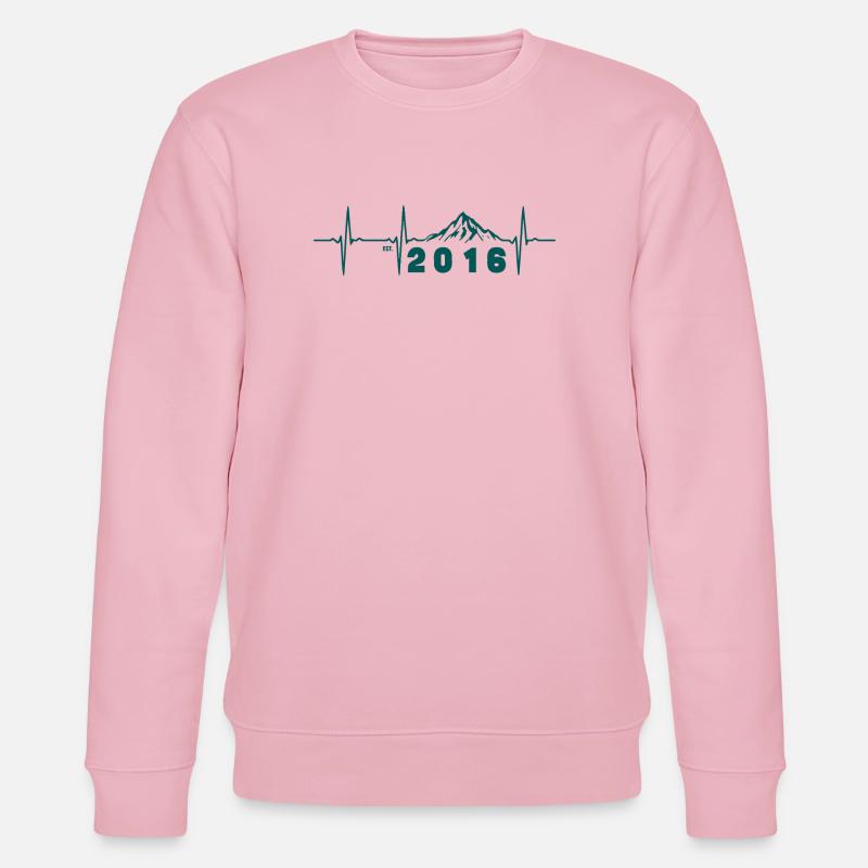 Sunset Retro 10-jähriges Jubiläum 2016 - Stanley/Stella Unisex Bio-Sweatshirt CHANGER  - Hellrosa