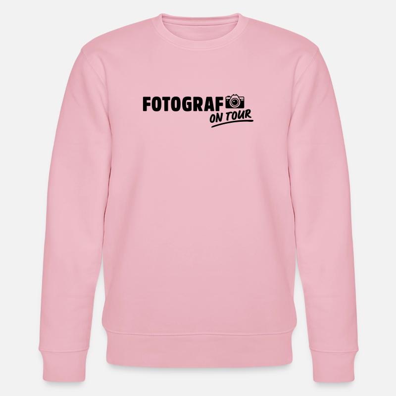 fotograf on tour - Stanley/Stella Unisex Bio-Sweatshirt CHANGER  - Hellrosa