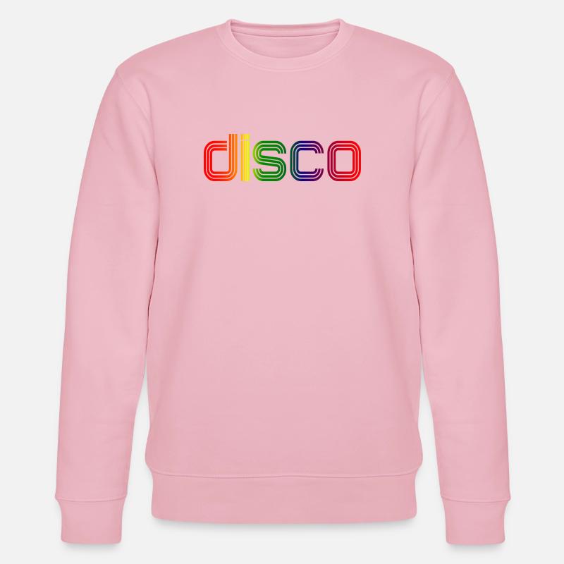 Disco Spectrum Neon Retro - Stanley/Stella Unisex Bio-Sweatshirt CHANGER - Hellrosa