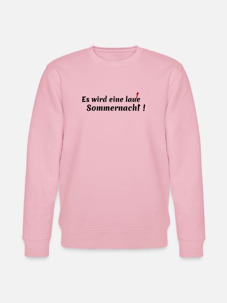 noisy summer night - Stanley/Stella CHANGER Unisex Organic Sweatshirt - cotton pink
