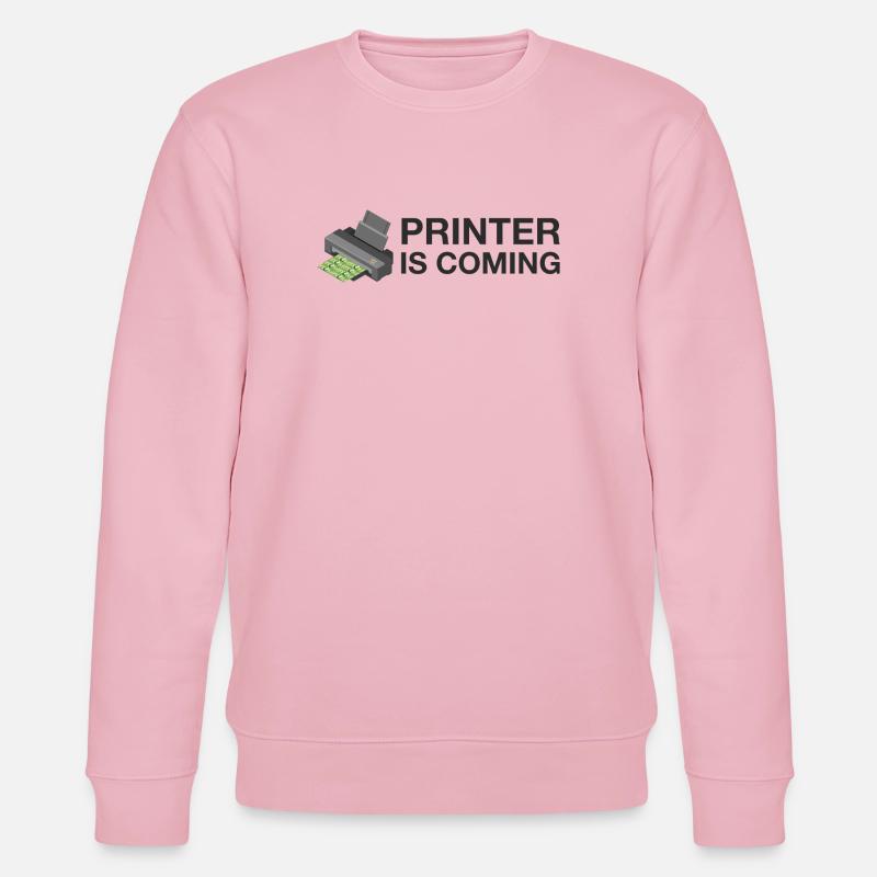 PRINTER IS COMING - Stanley/Stella Unisex Bio-Sweatshirt CHANGER  - Hellrosa