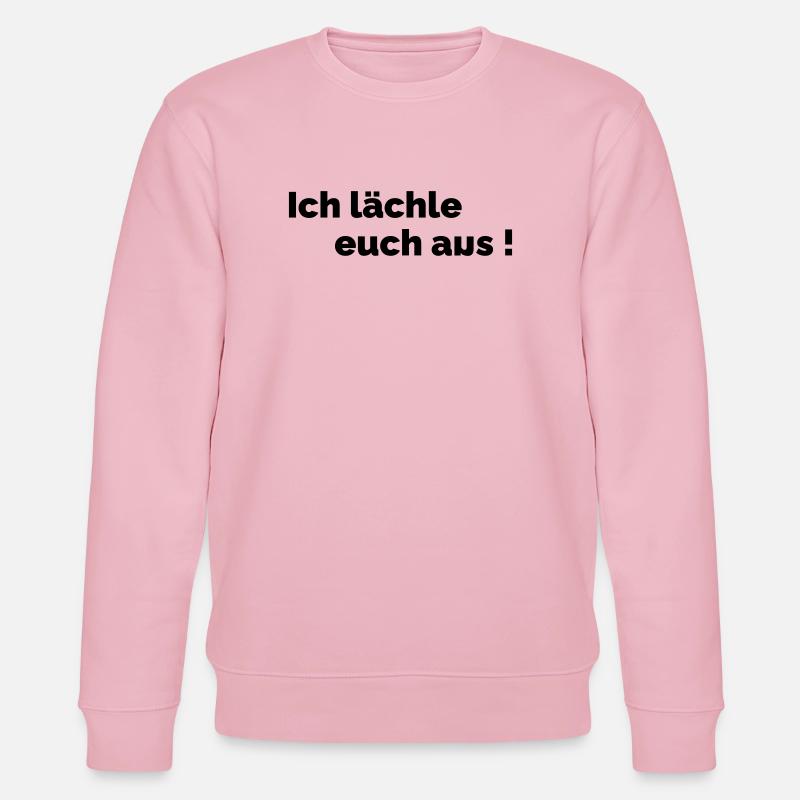 Ich laechle euch aus - Stanley/Stella Unisex Bio-Sweatshirt CHANGER  - Hellrosa