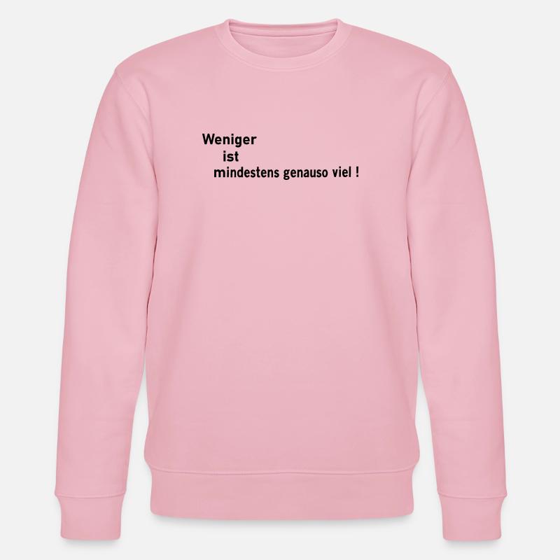 Moins c’est - Sweat bio CHANGER Stanley/Stella Unisexe - rose pâle