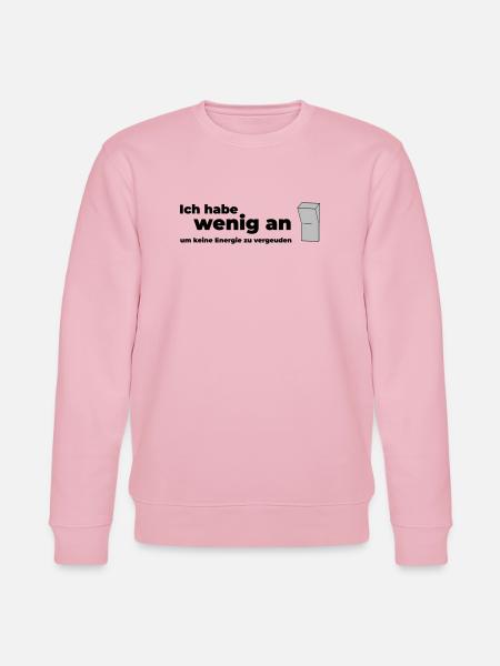 WENIG AN - Stanley/Stella Unisex Bio-Sweatshirt CHANGER - Hellrosa