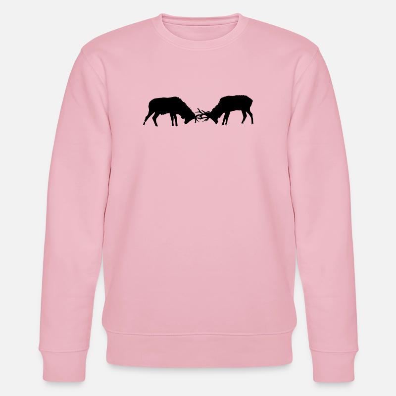 Hirsch - Stanley/Stella Unisex Bio-Sweatshirt CHANGER  - Hellrosa