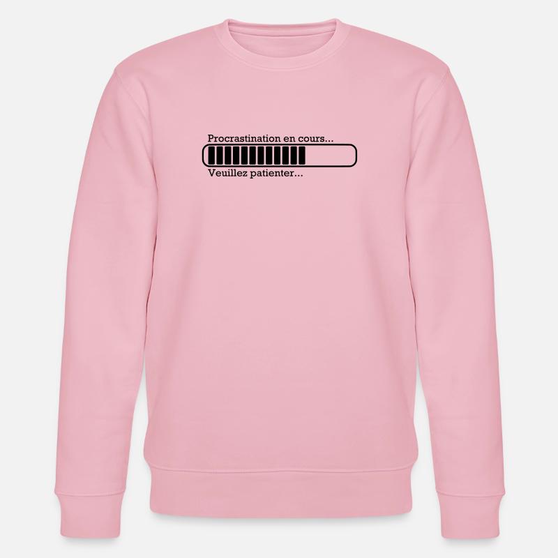 Procrastination in progress ... - Stanley/Stella Unisex Bio-Sweatshirt CHANGER  - Hellrosa