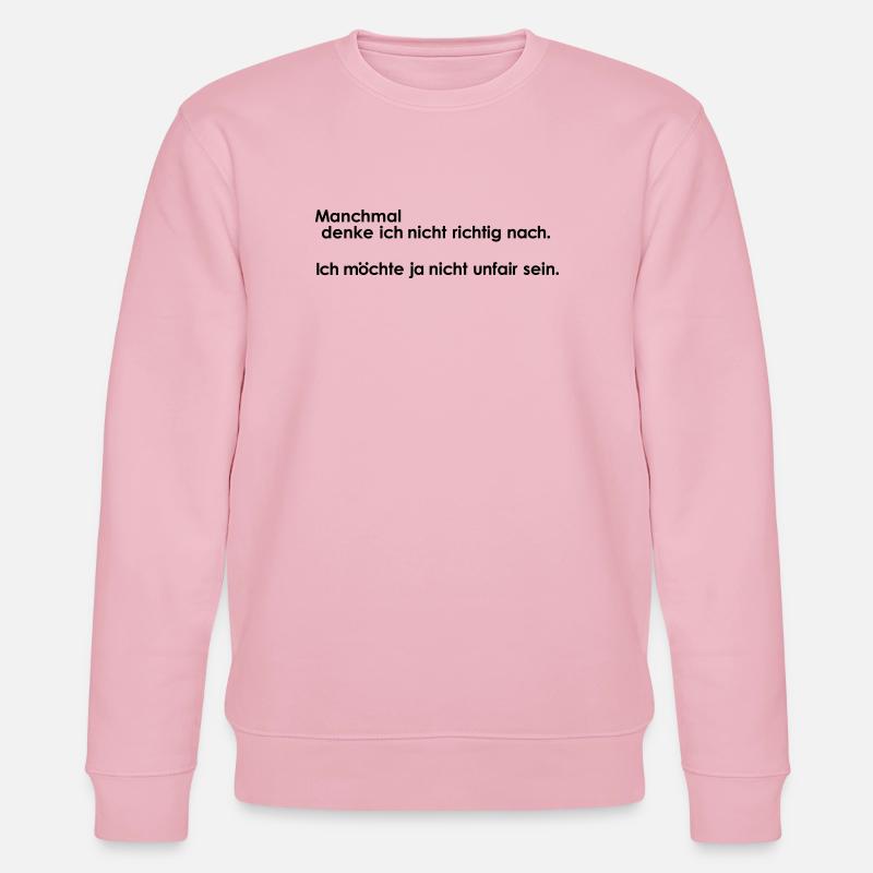 Penser injuste - Sweat bio CHANGER Stanley/Stella Unisexe - rose pâle