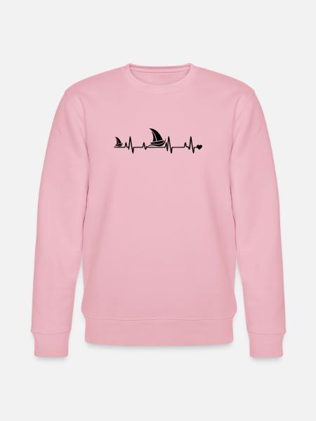 Segelboot herz - Stanley/Stella Unisex Bio-Sweatshirt CHANGER - Hellrosa