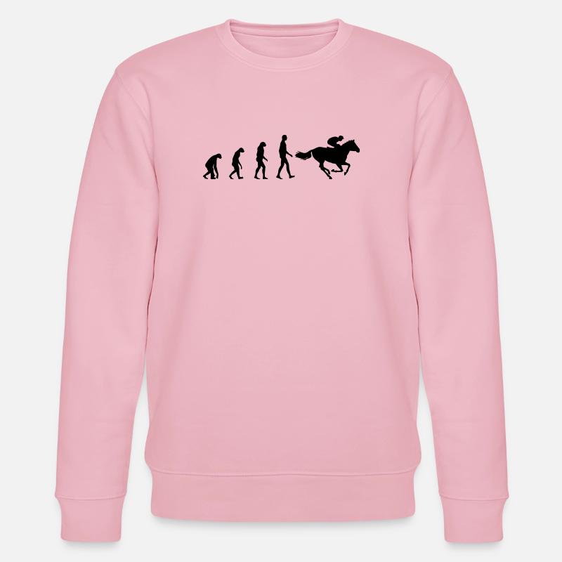 Evolution from man to pro rider - Stanley/Stella CHANGER Unisex Organic Sweatshirt - cotton pink