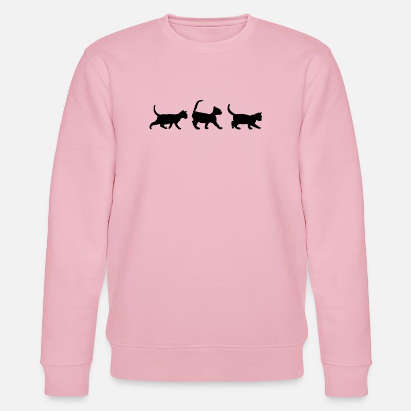 Three kittens ti - Stanley/Stella CHANGER Unisex Organic Sweatshirt - cotton pink