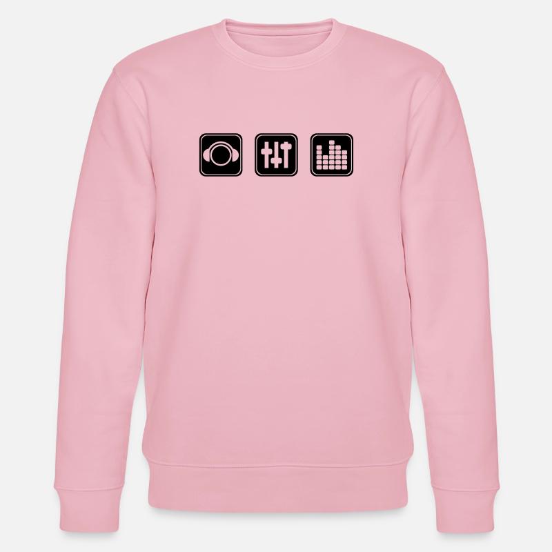 Symboles musicaux 2 - Sweat bio CHANGER Stanley/Stella Unisexe - rose pâle