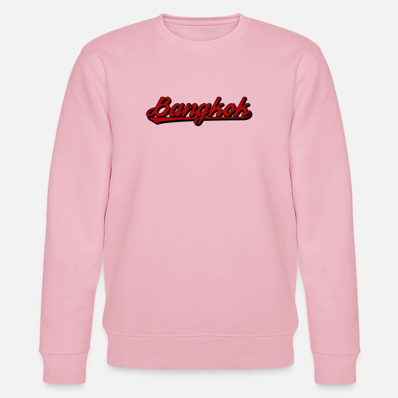 Bangkok Script Neon Red - Stanley/Stella Unisex Bio-Sweatshirt CHANGER  - Hellrosa