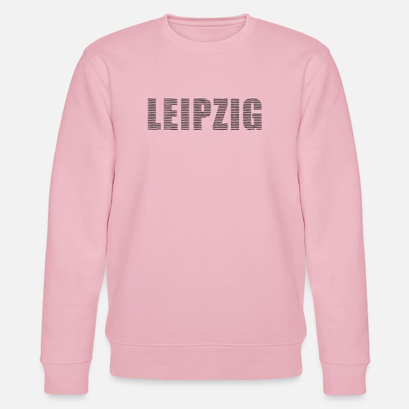 Leipzig Linienschrift - Stanley/Stella Unisex Bio-Sweatshirt CHANGER  - Hellrosa