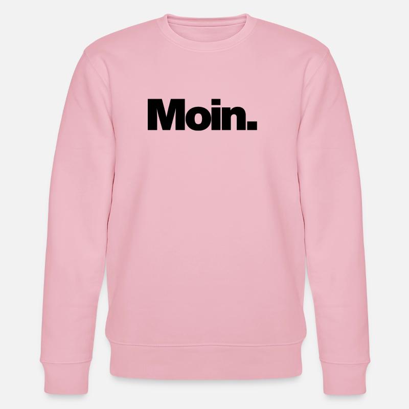 Moin – Norddeutscher Gruß - Stanley/Stella Unisex Bio-Sweatshirt CHANGER  - Hellrosa