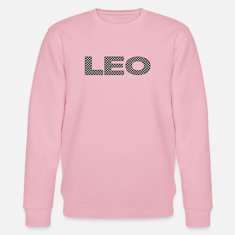 LEO – Checkerboard Zodiac Statement - Stanley/Stella Unisex Bio-Sweatshirt CHANGER  - Hellrosa