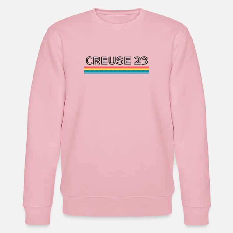 Creuse 23 Humor-Geschenk-T-Shirt - Stanley/Stella Unisex Bio-Sweatshirt CHANGER  - Hellrosa