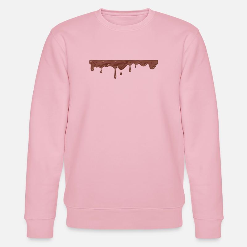 Lecker tropfende Schokoladencreme - Stanley/Stella Unisex Bio-Sweatshirt CHANGER  - Hellrosa