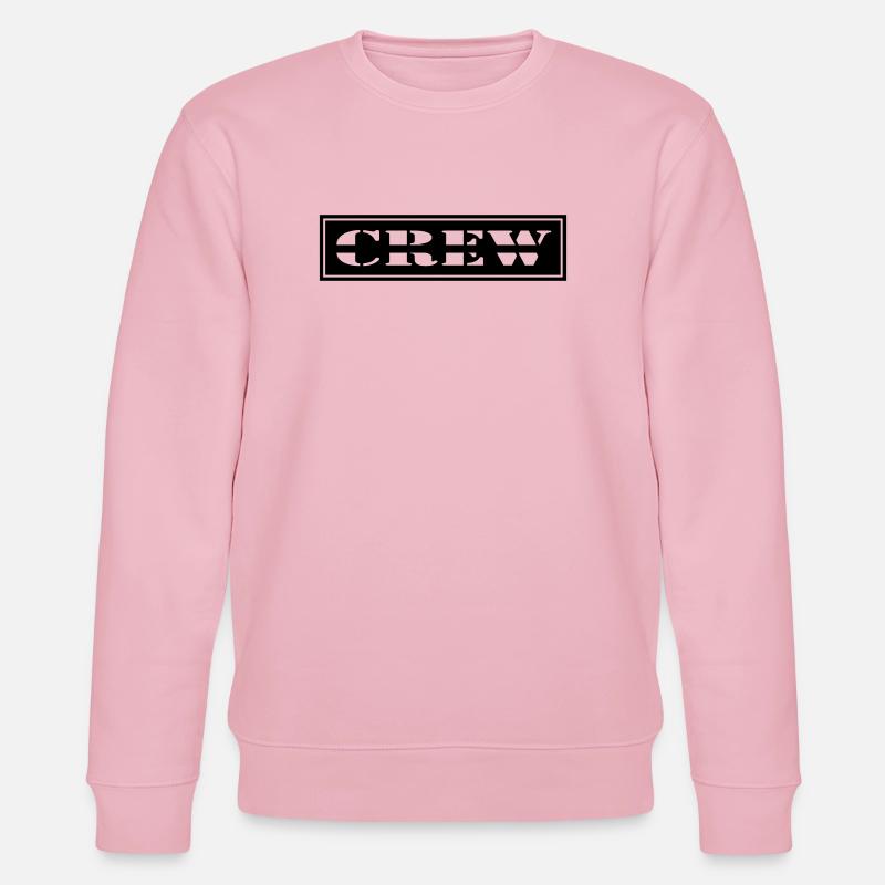 Crew Design im Patch Format - Stanley/Stella Unisex Bio-Sweatshirt CHANGER - Hellrosa