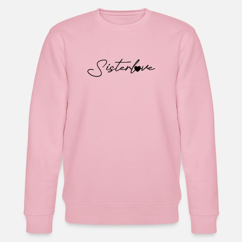 Sisterlove black - Stanley/Stella Unisex Bio-Sweatshirt CHANGER  - Hellrosa