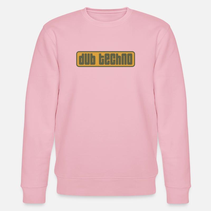 Dub Techno Retro Emblem - Stanley/Stella CHANGER Unisex Organic Sweatshirt - cotton pink