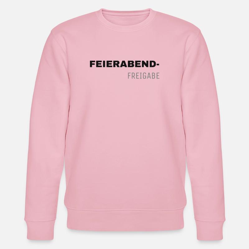 Feierabendfreigabe – Shirt mit Haltung - Stanley/Stella Unisex Bio-Sweatshirt CHANGER  - Hellrosa