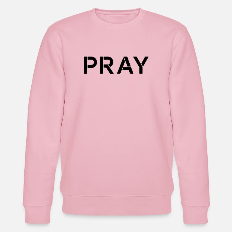 Priez une citation de motivation positive - Sweat bio CHANGER Stanley/Stella Unisexe - rose pâle