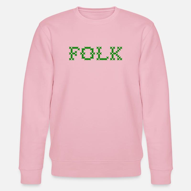 Folk Folklore - Stanley/Stella Unisex Bio-Sweatshirt CHANGER  - Hellrosa