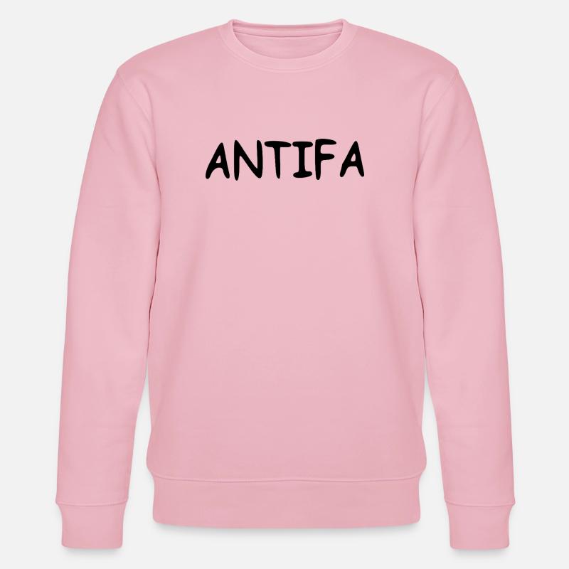 Antifa - noir - Sweat bio CHANGER Stanley/Stella Unisexe - rose pâle
