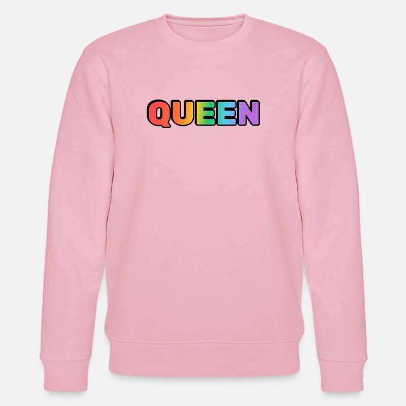 KÖNIGIN REGENBOGEN - Stanley/Stella Unisex Bio-Sweatshirt CHANGER  - Hellrosa