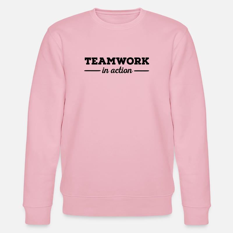 922360 1004360384 teamwork - Stanley/Stella Unisex Bio-Sweatshirt CHANGER  - Hellrosa