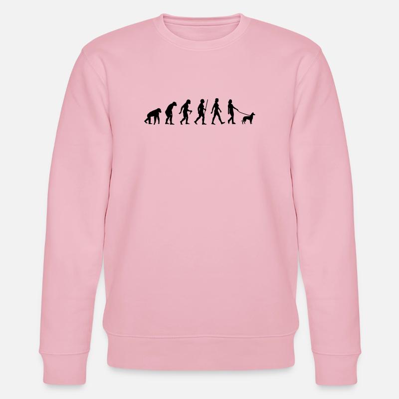 EvolutionCollie aux cheveux courts Femme - Sweat bio CHANGER Stanley/Stella Unisexe - rose pâle