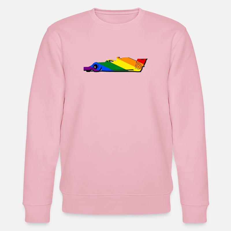 Voiture de course LGBT lgbtqia pride - Sweat bio CHANGER Stanley/Stella Unisexe - rose pâle