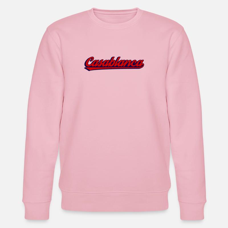 Neon Retro Script in Casablanca Vibe - Stanley/Stella CHANGER Unisex Organic Sweatshirt - cotton pink